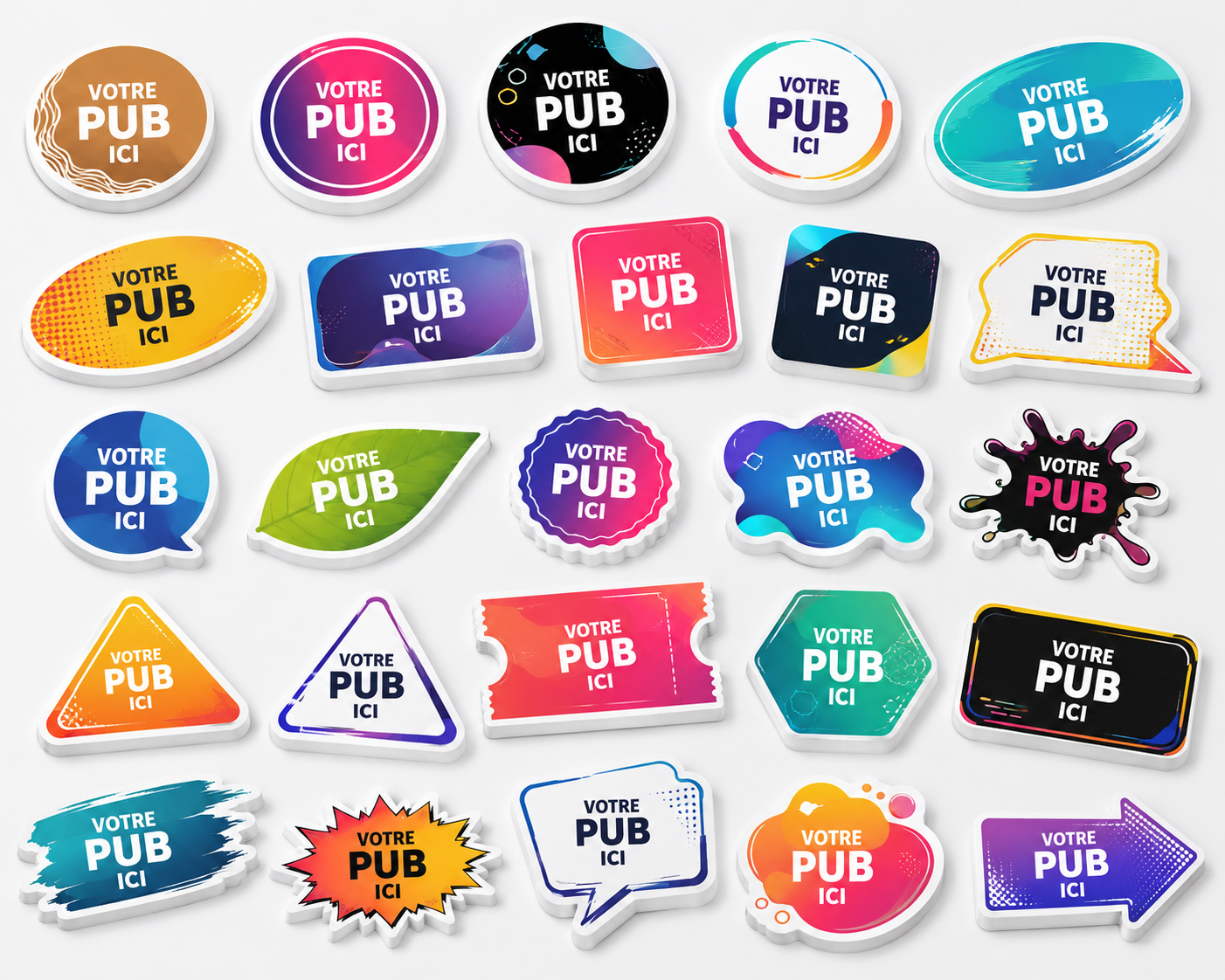 Stickers publicitaires personnalisés